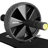 Gallant Abdominal Exercise Ab Roller Wheel | With Extra Thick Knee Mat | Core Abs Trainer Cruncher For Home Gym Fitness Workout Training Equipment | Unisex Men Women