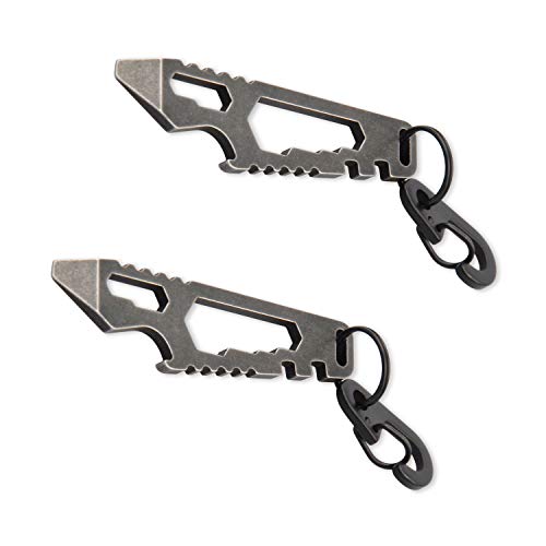 Preisvergleich Produktbild munkees 2X Multitool Schlüsselanhänger, Keychain Hai, Flaschenöffner, Multifunktionswerkzeug, Schlüsselwerkzeug, Edelstahl, 2510