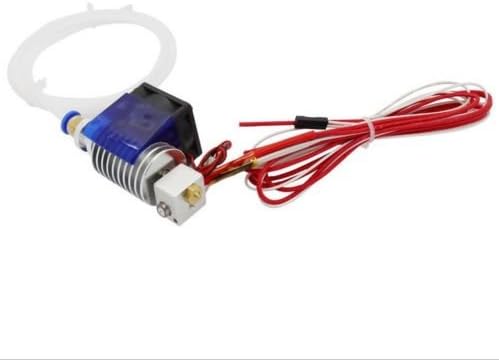 Micromake Metal J-head Hot-end V6 1.75mm Filament 0.5mm Bowden Extruder for Reprap 3D Printer with 1 Meter PTFE Pipe (1.75/0.5mm)