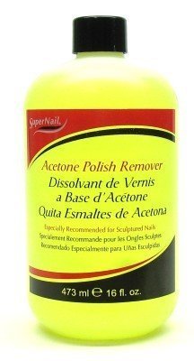 Super Nail 473 ml Acetone Polish Remover 473 ml (3-Pack)