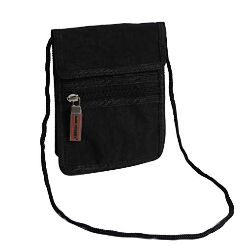 Bag Street -präsentiert von ZMOKA® , Portadocumenti da collo  Unisex adulto, nero (Nero) - 0
