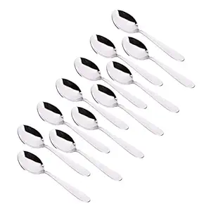 Embassy Classic Stainless Steel Tea Spoon, Set of 12, Silver