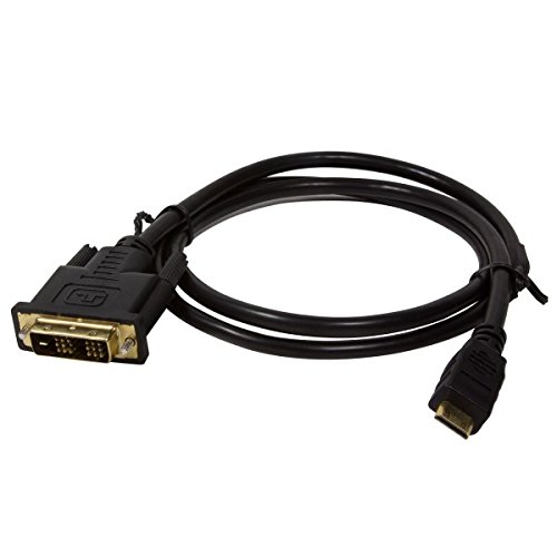 BIGtec 1m mini HDMI / DVI Kabel vergoldet - mini HDMI C Stecker auf DVI-D Stecker vergoldete Stecker und Pins Kabel doppelt geschirmt