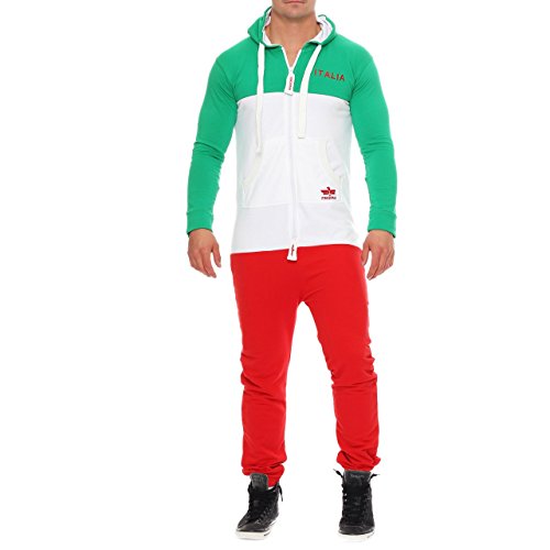 83E34 Finchman Herren Jumpsuit Overall Onesie Fußball Italien XL
