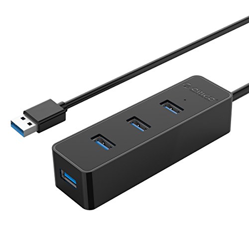 ORICO USB Hub Portable, Extra Leicht, 4 Ports USB 3.0 Highspeed Datenhub für Notebook Ultrabook Tablet MacBook iMac Windows MacOS Linux