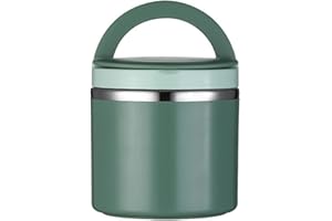 SKJJL 1 L Termica Lunch Box Mantenere il Cibo Caldo, Mantenere il Contenitore Caldo in Acciaio Inox, Contenitore Alimentare Contenitore Termico, per il Cibo, Tazza di Cereali, Pasti