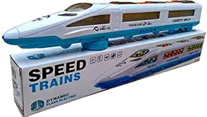 Amazia Emu Metro LED Train with Light & Music Toy(White)