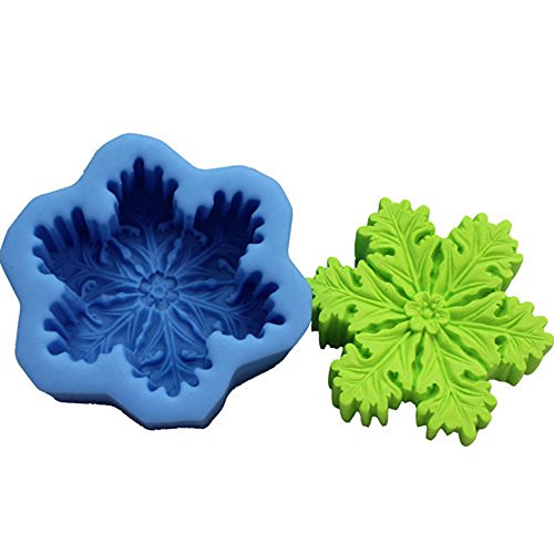 LC Schneeflocke N224 Form Craft Art Silikon Seife Form Craft DIY, Seifengießform Kerze handgefertigt