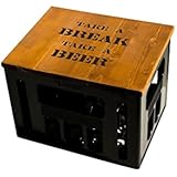 Geschenkidee Bierkastensitz Sitzauflage Hocker mit Motiv TAKE A BREAK