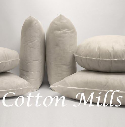 Cotton Mills 30% Extra Filled Square Round Oblong Cushion Insert Pad Fillers Hollowfibre (Square 32"x32")