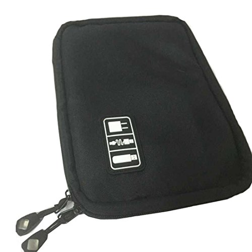 ruifu Universal Kabel-Organizer Elektronik Zubehör Fall USB Drive Shuttle Bag schwarz - 9