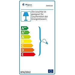 Ventilateur de plafond Réversible Pepeo Kisa Blanc 105 cm avec Eclairage, Pales Blanc et Erable