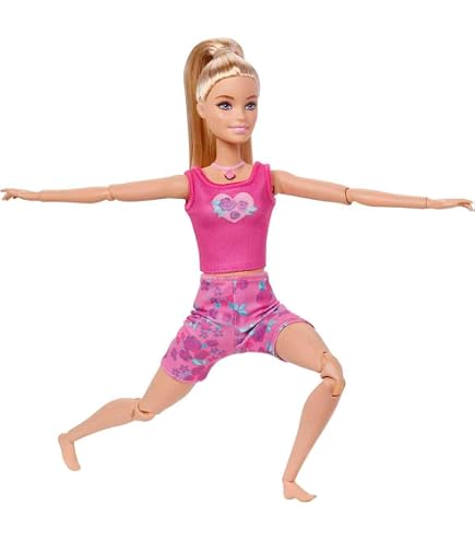 Barbie Barbie Ballet Room Set with 2 Dolls and 9 Accessories, Blonde and Brown Ballerina Dolls with Extra Outfit and Dance Themed Accessories, HXC37