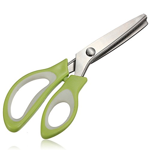 Baban Tijeras 5MM Tri  ngulo Dentado pa  o Tijeras Tijeras Tijera Dental Material de la Manija ABS   Acero Inoxidable