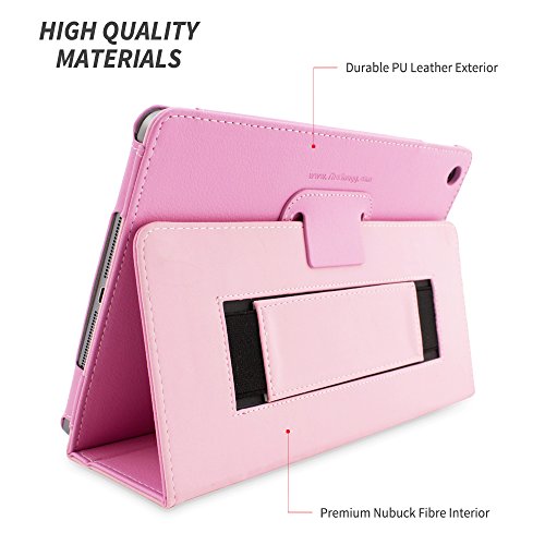 iPad Air Hülle & Neues iPad (2017) 9.7 Zoll Hülle (Rosa), Snugg™ – Smart Case mit lebenslanger Garantie + Sleep / Wake Funktion für iPad Air (2013) und iPad (2017) - 3