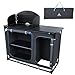 Produktbild 10T Campingküche Camp Cook Plus Schrank Campingschrank mit Windschutz Spülbecken Gasflaschen-Fach