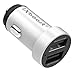 Price comparison product image Ixboost® IX 5s Speed Charge 4.8 A Dual USB Car Battery Charger Fully Metal Car Adaptor with Intelligent IC 2 Port Charger for All Mobile Phones e.g. Samsung/HTC/Huawei/LG/iPhone 7 More Silver