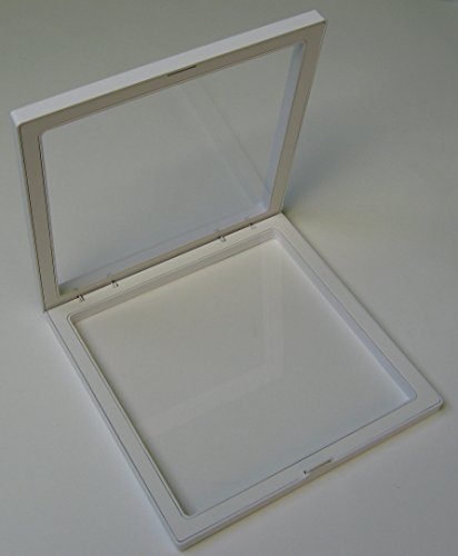 3 Stück Kronenberg24 3D Schweberahmen Objektrahmen weiss 180x180x20mm für Kleinteile - 2