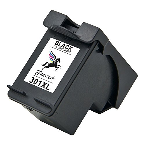 Fitwork 1Black Remanufactured Tintenpatronen Passend für HP 301XL 301 XL Einsatz in HP CH561EE CH562EE CH563EE CH564EE 1000 1010 1050a 1055 1510 1512 1514 2000 2050 2054a 2510 2514 2540 2542 2544 3000 3050 3052 3055 2620 2622 2624 4630 4632 4634 4636 Neid 4500 4502 4504 4505 4507 5530 5532 5534 5539 1Pack - (1 schwarz)