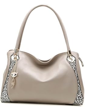 MATAGA Damentaschen Leder Schultertaschen Luxury Handtaschen mit Design für Frauen Schultertasche JHFXD939037