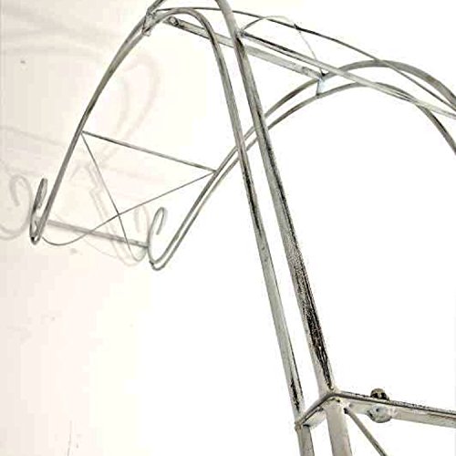 CLP Halbbogen, Rosenbogen EDOARDO halbrund, Eisen, Wand-Rankhilfe Durchganghöhe/-breite: 330 cm / 116 cm antik weiß - 5