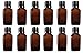 10 Ml (0.33 Fl Oz) Square Amber Glass Bottle With Euro Dropper for Essential Oils (12 Bottles) RS.949.00