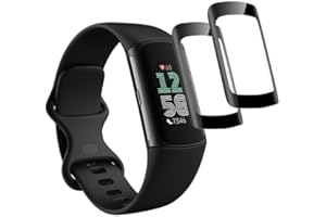 Banuyaw für Panzer Schutz Fitbit Charge 6 Schutzfolie, für Folie Fitbit Charge 6 Displayschutz, Weich TPU Panzerfolie Fingerabdruck-ID Schutzglas, 2 Stück