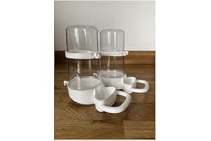 MOONDOWN FARM Bird Cage Water Drinker/Feeder for Budgies, Exotic Birds (Pack of 2)