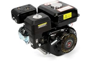 BAZARGAME Moteur à essence 4 temps 7,5 HP 5,1 kW - Moteur de rechange - Démarrage à retour - Pompe à eau - Moteur de kart
