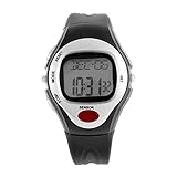 CamKpell Puls Herzfrequenzmesser Kalorien Zähler Fitnessuhr Digitale Armbanduhren Kalenderanzeige Stoppuhr Alarm