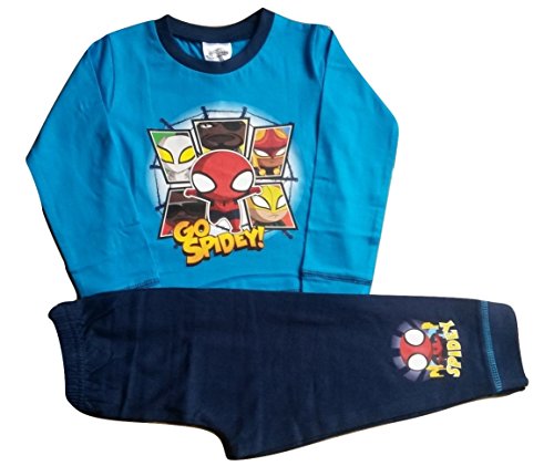 Kids Boys Pyjamas Marvel Spiderman Pyjama Set 2 Piece Pjs Long Childrens Size UK 1 - 10 Years (18-24 months, Go Spidey!)