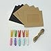 Pinzhi® 10 Pcs Craft Frame Paper Photo Film Frame Wall Picture Album DIY Hanging Stand + Rope +Clips for Christmas Party Decoration