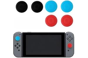 CABLEPELADO Cubierta Joystick, Grips para Joystick, Fundas para thumbstick, Tapas para Joystick, Joystick Thumb Stick, Compatible con Nintendo Switch, Silicona, 3 Pares