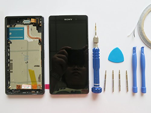 spécifications Nouvel Vitre Tactile Complet + Écran LCD Sur Chassis Pour Sony Xperia Z2 D6502 D6503 L50W noir + outils（(Adhésif double face)
