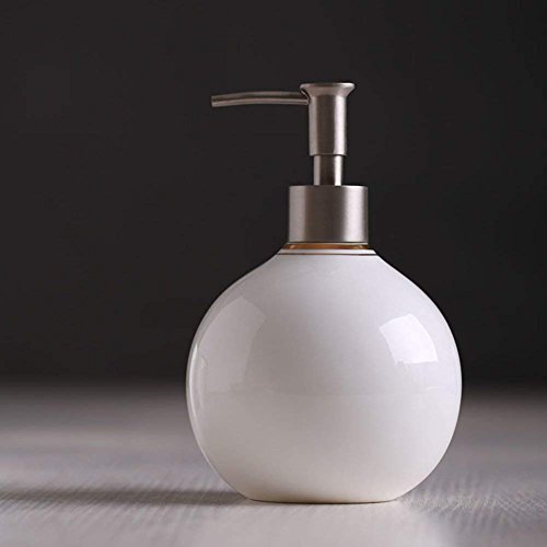 Preisvergleich Produktbild NAERFB Keramik Handdesinfektionsmittel Flasche im europäischen Stil Edelstahl Emulsion Flasche Dusche Flasche Seifenspender - B