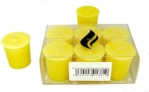 6 x Citronella and Peppermint Votive Candles