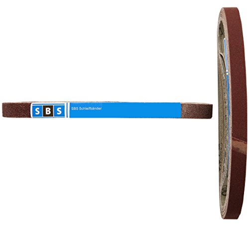 96 Stück SBS Gewebe-Schleifbänder 13 x 457 Körnungen je 16x 40/60/80/120/180/240 für Black & Decker Powerfeile