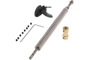 Fenteer Ensemble Moteur de Bateau RC Arbres d'Entraînement 150mm + Hélice à 3 Pales + 100mm Manchon d'arbre + Joint - 4mm