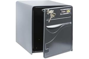 BURG-WÄCHTER Boîte aux Lettres Agréée La Poste, 1 Porte, 525 ANT BALtic, Anthracite, en Acier Galvanisé, Avec Porte à Ouverture Totale et Stop-Courrier (Porte bloquée à 120°)