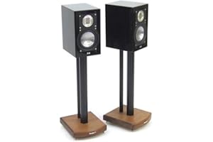 ATACAMA MOSECO 5 Black and Dark Bamboo Speaker Stands