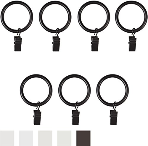 Umbra 244701-038 Window Clip Large Gardinenringe, Gardinenhaken mit Haken, metall, schwarz - 2