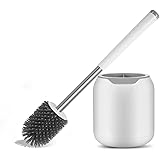 Amazon Brand - Umi TPR Toilet Brush Rubber Head Holder Cleaning Brush For Toilet Wall Hanging Household Floor Bathroom Cleani