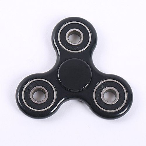 Fidget Fiddle Spinners ADHD EDC Black Tri Spinner Toys (Black) Fidget Fiddle Spinners ADHD EDC Black Tri Spinner Toys (Black)