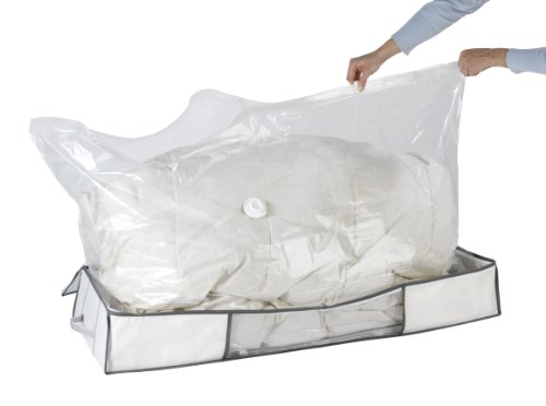 Wenko 7450023100 Vakuum Soft Unterbett-Box, 105 x 15 x 45 cm, weiß, Polypropylen - 3