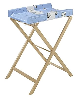 Geuther Table à langer pliable Trixi Naturel coloris PVC zèbre