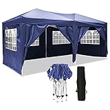 OUTCAMER Pavillon 3x3m/3x6m Pavillon Faltbar Partyzelt Faltpavillon Wasserdicht Gartenpavillon Popup...