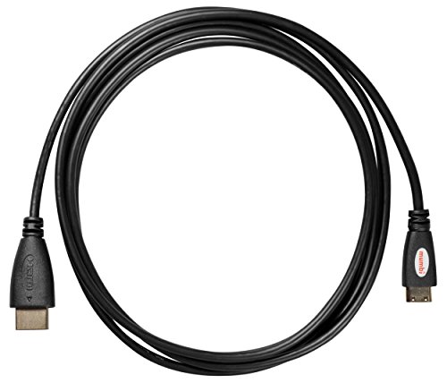 mumbi PREMIUM mini HDMI Kabel 1.3b 1080p Full HD / Mini HDMI C Stecker auf HDMI A Stecker – vergoldete Kontakte 5m - 3