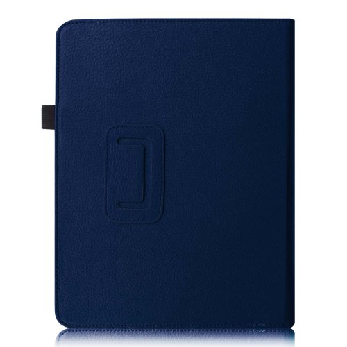Fintie Apple iPad 1 Hülle Case Schutzhülle Etui Tasche – Folio Slim Fit Ständer Kunstleder Smart Cover mit Stylus Loop für iPad 1st Generation, Marineblau - 9