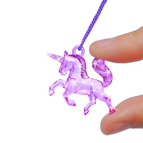 German Trendseller® – 6 x Magische Einhorn Halsketten ┃ NEU ┃ Transparent ┃ Mitgebsel ┃ Kindergeburtstag ┃ 6 Stück - 5