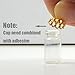 10pcs x Gorgeous Glass Wishing Drift Memory Bottle wishing Pendant Necklace Chain Sticky (Clear)